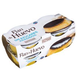 Flan de huevo sin azúcares añadidos