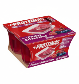 Gelatina sabor a frutos silvestres +Proteínas